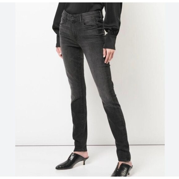 Mother Looker Night Hawk Black High Waist Jean 25 Denim Skinny Classic - Picture 2 of 8